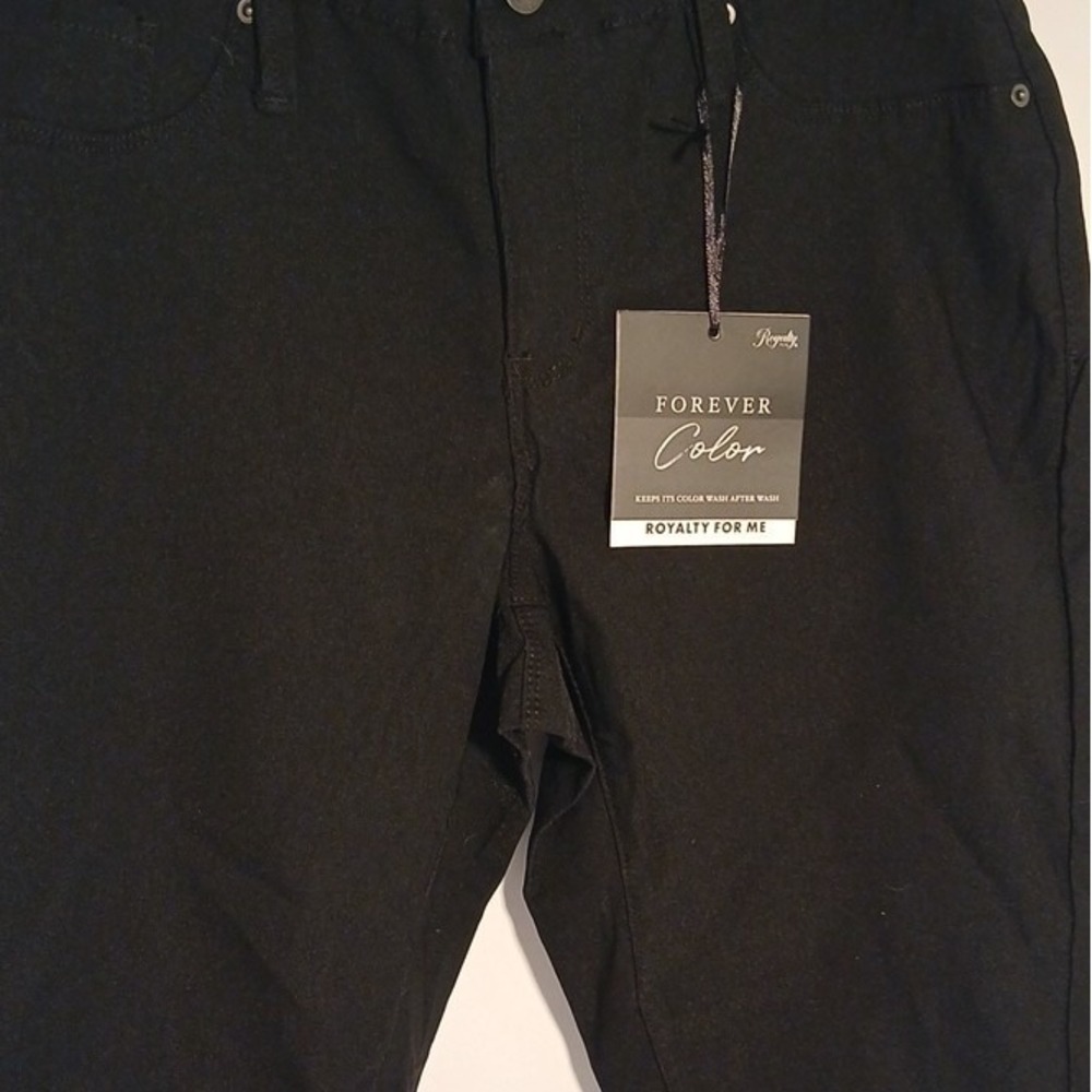 Women's Stretch Royalty for Me Forever Color  Black  Denim Pants Size 1X